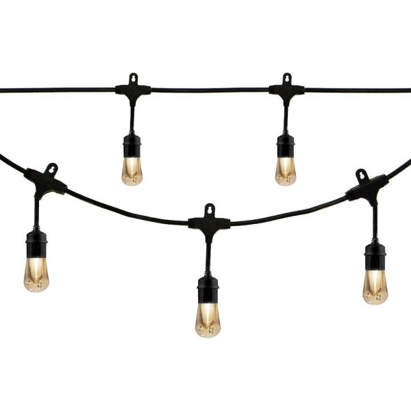 Enbrighten - Café Vintage Series LED Lights (48 feet/24 bulbs)