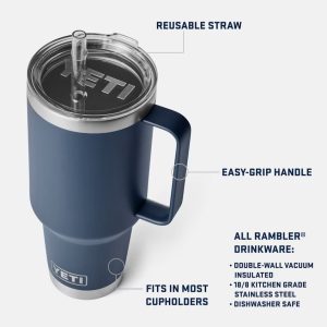 YETI Rambler 42oz Straw Mug with Straw Lid