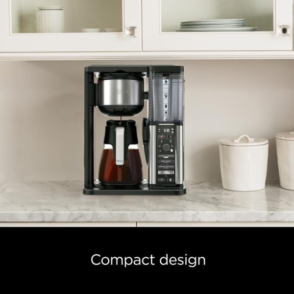 Ninja Specialty 10-Cup Coffee Maker with 4 Brew Styles for Ground Coffee, Built-in Water Reservoir, Fold-Away Frother & Glass Carafe - Image 5